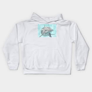 Dolphin power animal Kids Hoodie